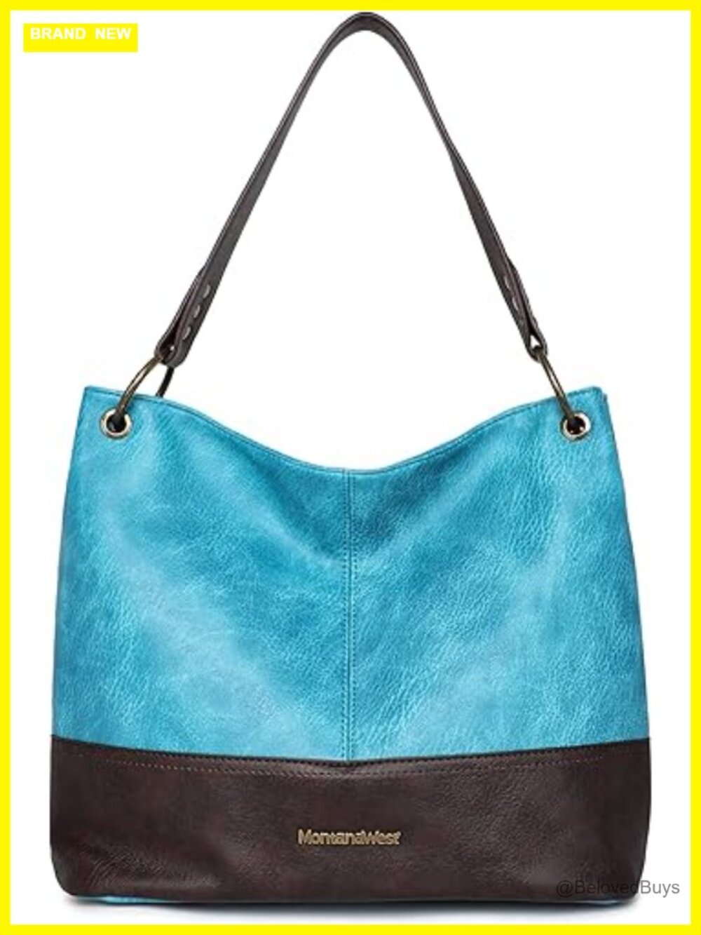 Chic Hobo Bag with Back Pocket - Vegan Leather Shoulder Handbag Tote